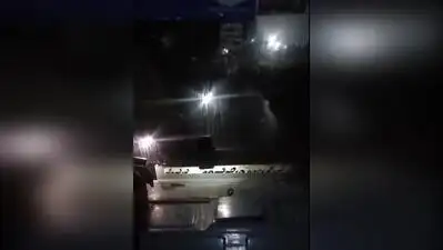 A KKRTC bus was driven from Koppalto Shahapur using a mobilephone torch