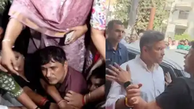 Saurabh Bharadwaj of AAP was reportedly detained by the Delhi Police during a protest in Tilak