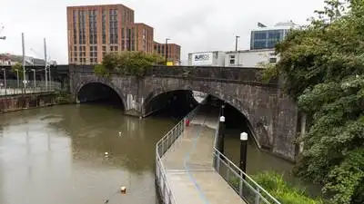 (Photo: SWNS) Instead of leading concert-goers directly to an arena, the walkway now links