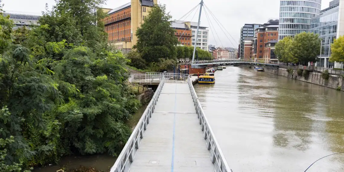 (Photo: SWNS) Instead of leading concert-goers directly to an arena, the walkway now links