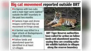 BRT reserve flags fallow lands as tiger habitat risk, seeks DC intervention