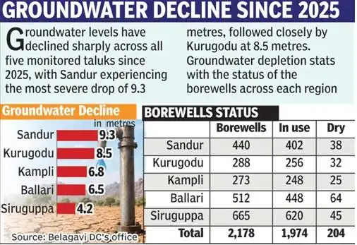 Further depletion could render more borewells unusable in the coming: The wider industry impact