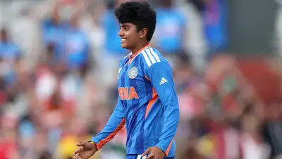 Young India spinner Shree Charani etched her name in the record books on Thursday, becoming