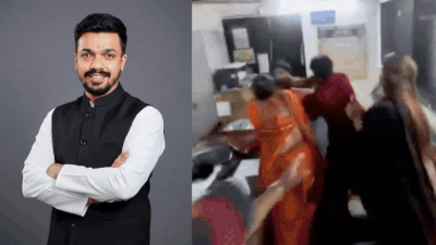 During the confrontation, the women allegedly assaulted Abhange, following which police