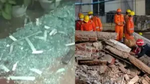 MCD Civic Centre vandalised during ABVP protest — Delhi building collapse