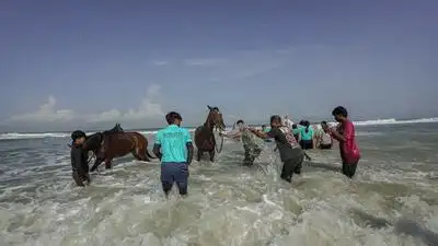 Beach Horse Riding Safari Introduced in Mangaluru