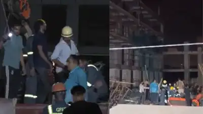 Portion of under-construction building collapses in Gandhinagar, rescue op launched