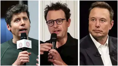 OpenAI CEO Sam Altman (left), Anthropic CEO Dario Amodei (centre): The wider industry impact