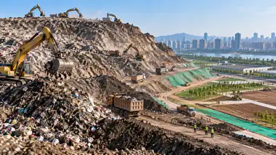 China is digging up a 110-metre-high garbage mountain: The wider industry impact