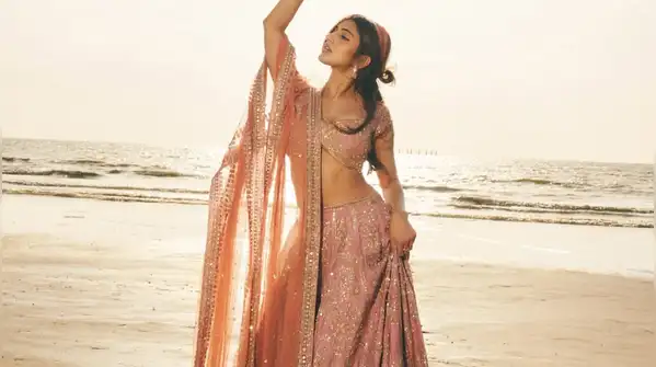 Sreeleela's latest pink lehenga is a feat of effortful Indian craftsmanship, showcasing amazing