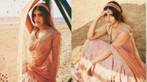 Sreeleela's latest pink lehenga is a feat of effortful Indian craftsmanship, showcasing amazing