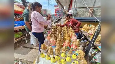Mysuru : Hindu Jagarana Vedike installed a Ganesha idol near T Narasipura police station