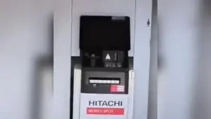 Thieves stole several batteries from a Hitachi ATM in Kanpur