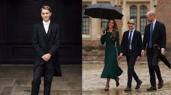 Because prince George has just marked his entry into his own fashion journey at the prestigious