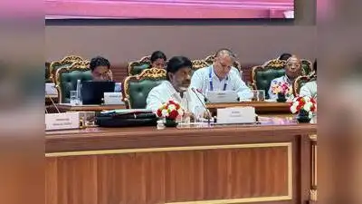 Deputy chief minister Bhatti Vikramarka addresses a conference on “Mobilising financial