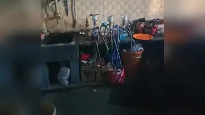 During the raid, police seized five hookah pots, three pipes, two boxes of pots, three used