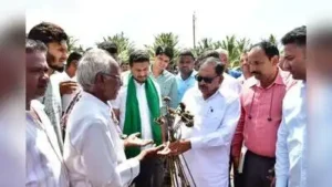 Deputy chief minister Parameshwara visited drought-affected areas in Mysuru and Chamarajanagar