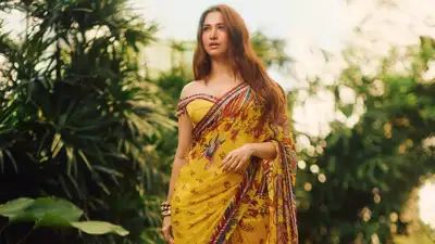 Tamannaah Bhatia just gave a stylish twist to festive dressing, as the actress donned