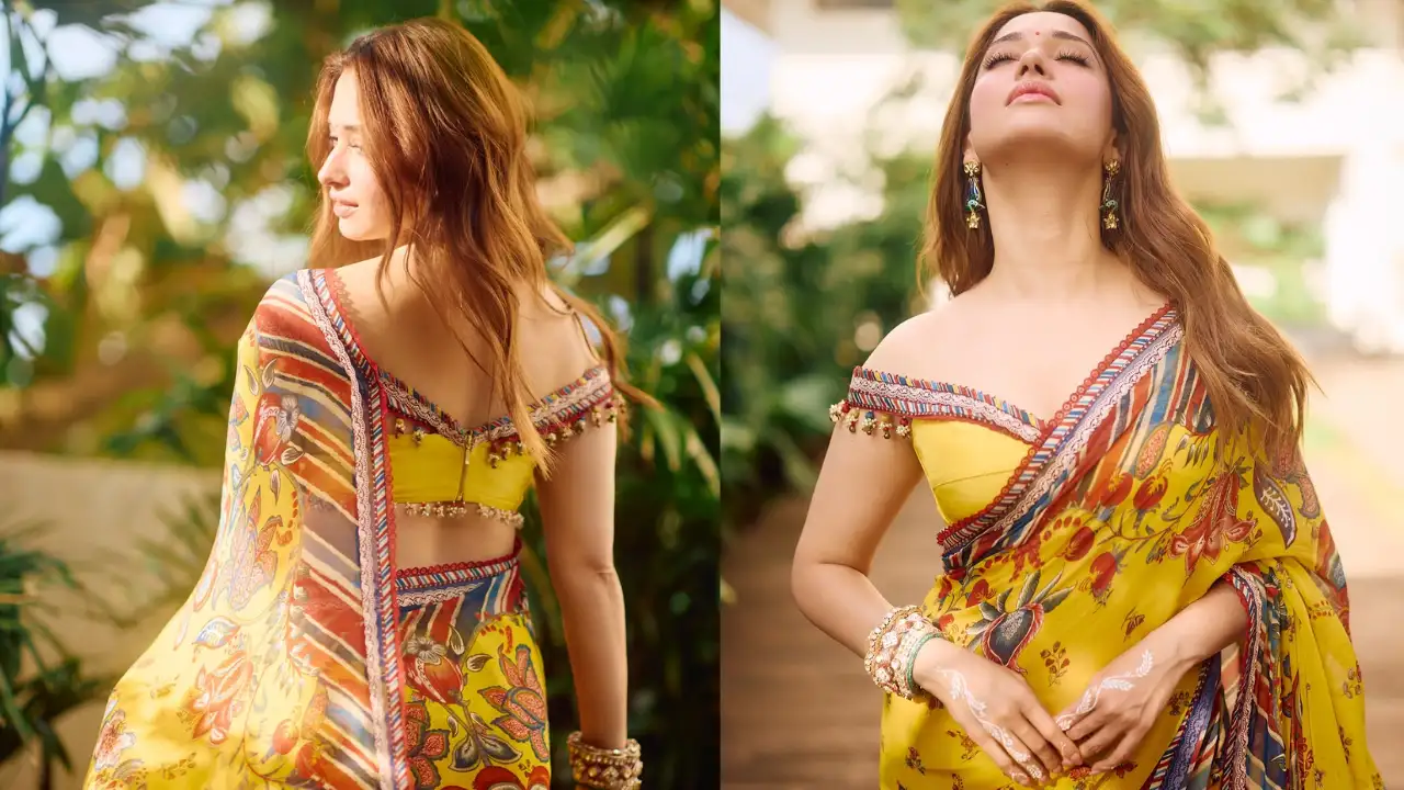 Tamannaah Bhatia just gave a stylish twist to festive dressing, as the actress donned