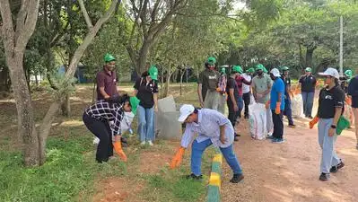 Cleaning today for a better tomorrow Shruthi R, PMO, TCS Clearing waste from Jakkur lake made