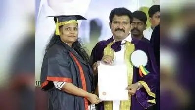 Evangeline a Kani Tribal girl, who is the first law graduate from Kanyakumari district