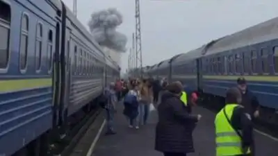 Russia hits passenger train on Ukraine's border with Poland, just misses 'diplomatic train'