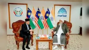 Malaysian Prime Minister Anwar Ibrahim visits Kanthapuram A P Aboobacker Muslaiyar on Sunday