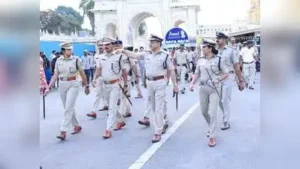 Other top police officers accompanied him DG&IGP MA Saleem on Wednesday inspects Mysuru Palace