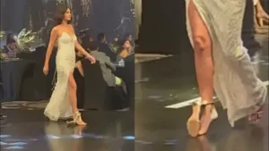 A broken heel can throw even the most experienced model off her stride