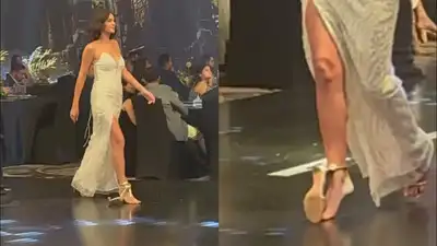 A broken heel can throw even the most experienced model off her stride