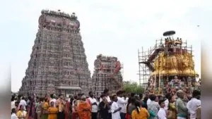 Amid vedic chants and Tamil hymns, the maha kumbabhishekam (consecration) ceremony of Meenakshi