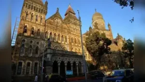 Mumbai: BMC’s K-West ward on Monday demolished an unauthorised garage and marriage hall