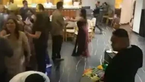 A still from the viral video of the 'killer bahu' dancing on the night of the murder