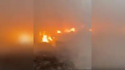 Kanpur: A massive fire gutted finished shoes and other goods worth lakhs of rupees at a factory