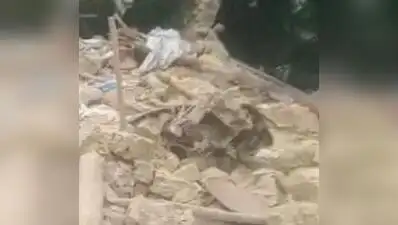 Kanpur: Five mud houses collapsed amid intermittent rain in Patara town in Kanpur’s Ghatampur