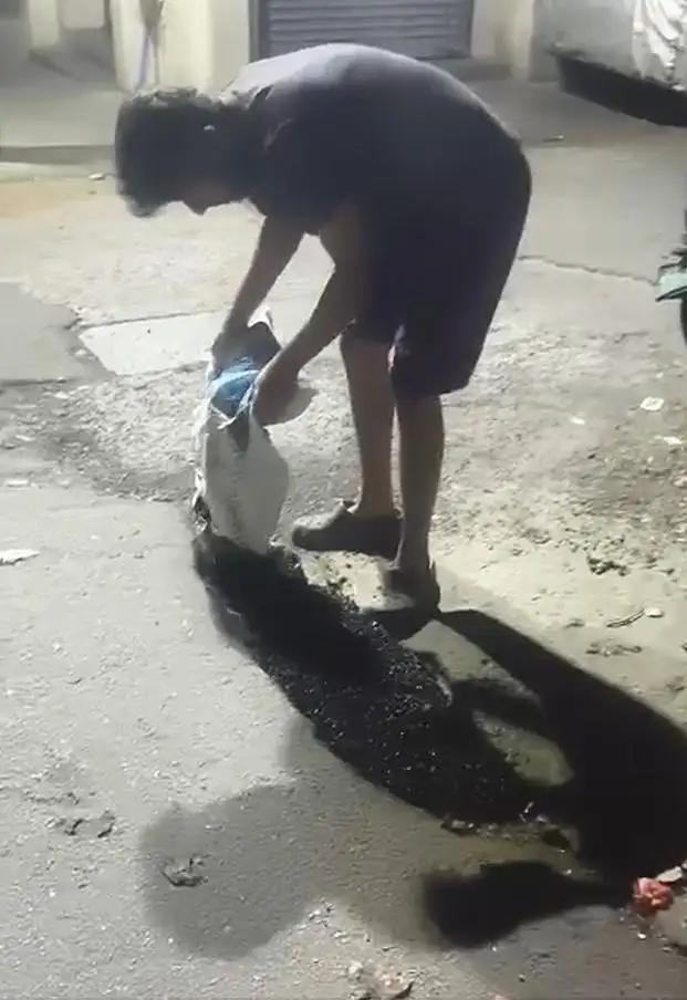 When petitions to civic authorities don’t yield action for months, citizens pick up a sandbag