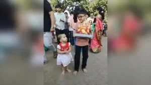 Nashik : Amid beats of dhol-tasha, showering of flowers and chants of ‘Ganpati Bappa Morya’
