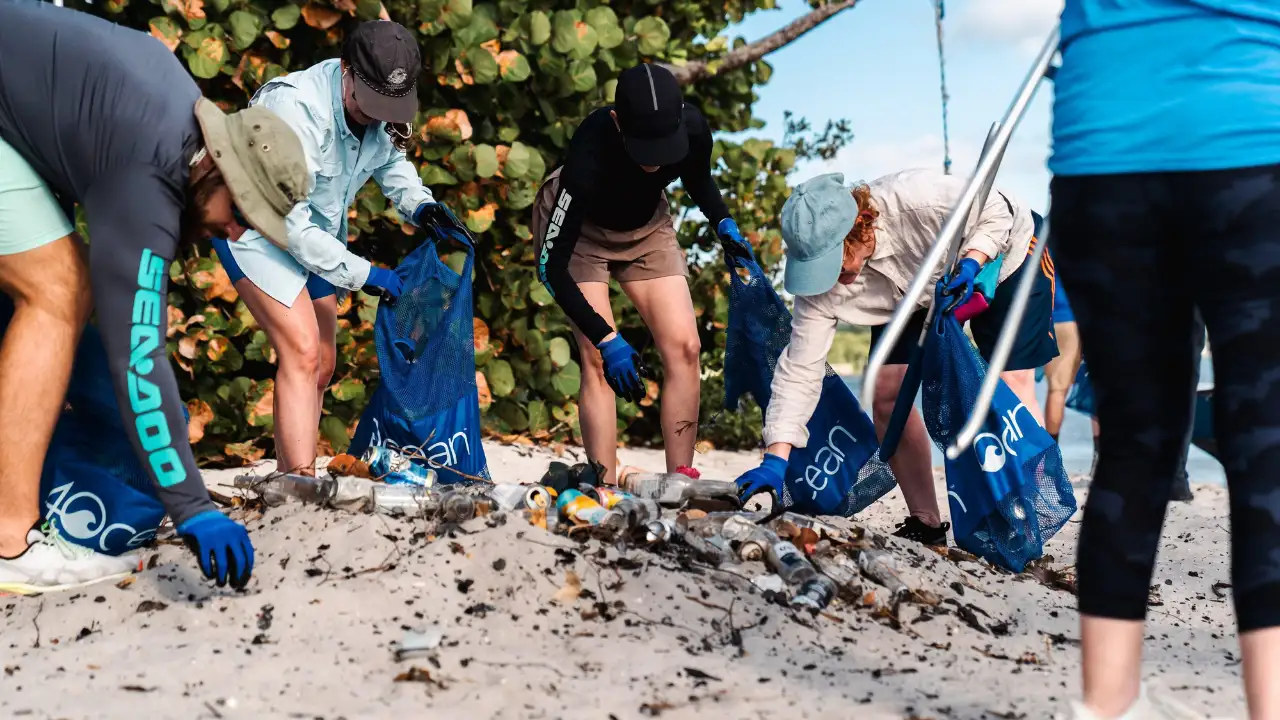 More than 1.3 million plastic bottles were collected from coastlines and waterways worldwide