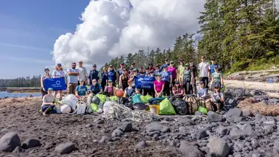 More than 1.3 million plastic bottles were collected from coastlines and waterways worldwide