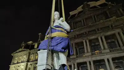 Christopher Columbus statue placed near White House by Trump administration