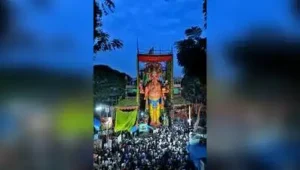 The 69-foot Khairatabad Ganesh idol in Hyderabad