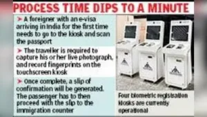 Explaining the process, an official said a foreigner with an e-visa arriving in India