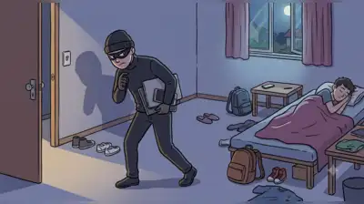 An unlocked PG room became an easy target for burglars, who allegedly walked away with laptops