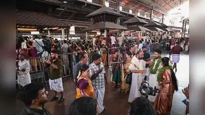 A record 420 weddings were conducted at Guruvayur Sri Krishna temple on Sunday