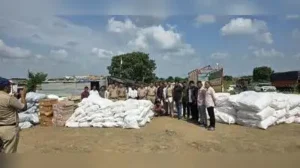 Jalna police seized gutka worth Rs 95 lakh and vehicles valued at Rs 40 lakh in a raid at Rajur