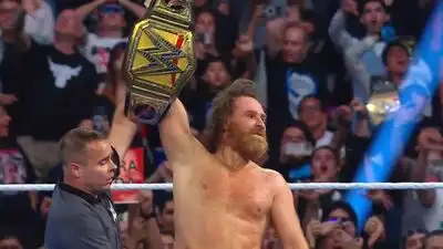 Sami Zayn's surprise victory over CM Punk to reclaim the Undisputed WWE Championship appears