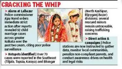 Kolkata: Child marriage is increasing in greater Kolkata, with 92 cases reported in the past