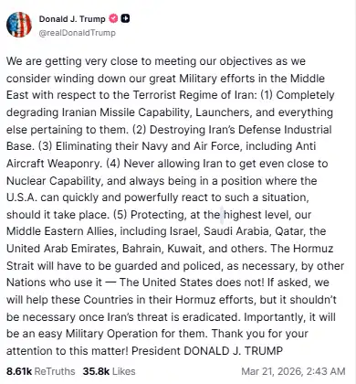 Is US‑Iran war ending soon? Donald Trump considers 'winding down' military efforts, lists 5
