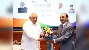 Shriram poses for a photo with Gujarat Chief Minister Bhupendra: The wider industry impact