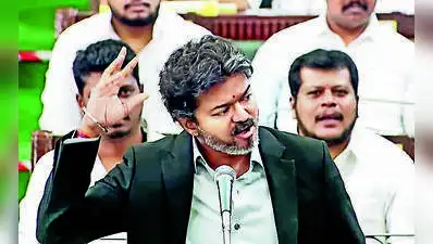 Chief minister C Joseph Vijay during his speech on Monday in the Tamil Nadu assembly